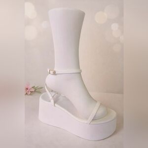 White Platform Sandals